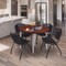 Regency Kahlo Round Table & Chair Sets, 48 W, 48 L, 29 H, Wood, Metal, Plastic Top, Cherry TPL48RNDCHCM47BK - alternate 5
